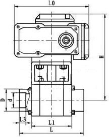 Q911N電動(dòng)高壓球閥結(jié)構(gòu)圖